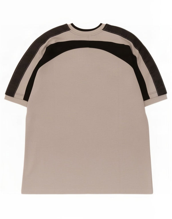 T-shirt da uomo Asics Top Large in cotone color block grigio