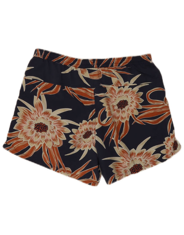 Patagonia Womens Swimming Shorts UK 10 Small Navy Blue Floral Nylon