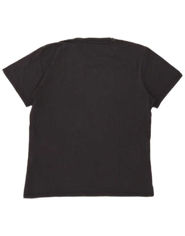 T-shirt grafica da donna Levi's Top UK 16 grande cotone grigio