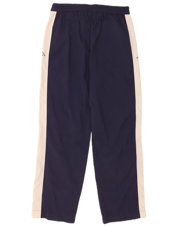 Calça de treino masculina Kappa com estampa gráfica média azul marinho colorblock
