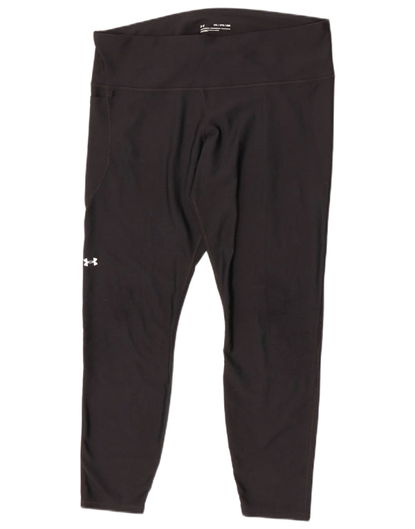 Leggings Capri Under Armour pentru femei UK 20 2XL Poliester negru