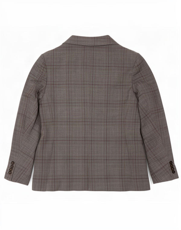 Marks & Spencer Damen-Blazer mit maßgeschneiderter Passform, UK 24 4XL, grau kariert