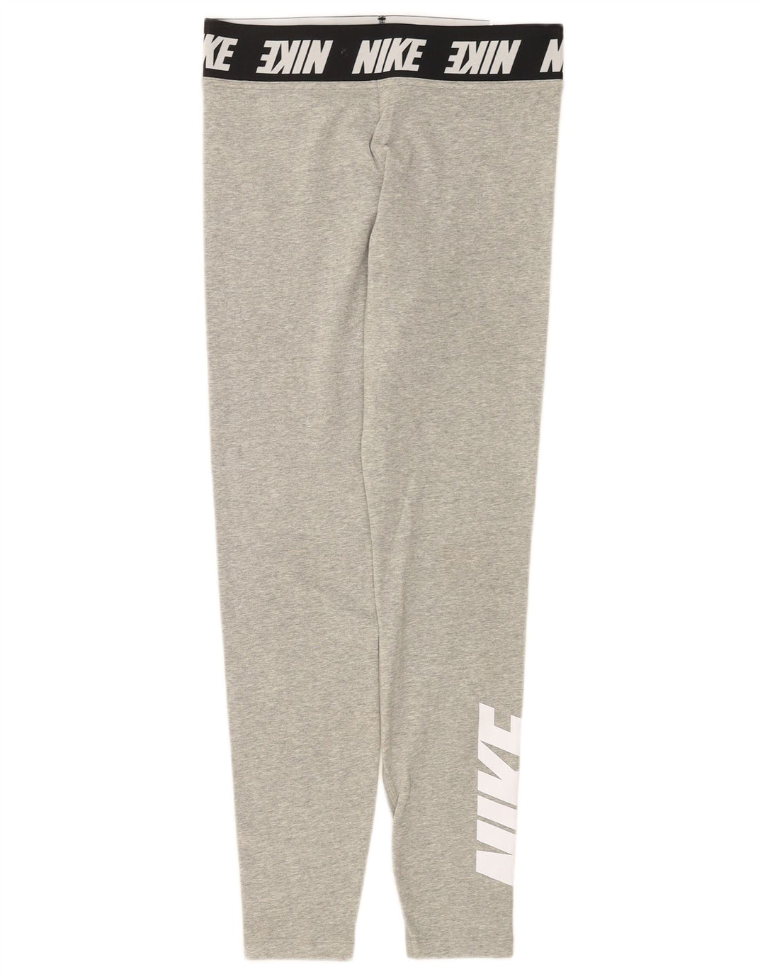Nike Womens Tight Fit Graphic Leggings UK 12 Medium Grey Colourblock