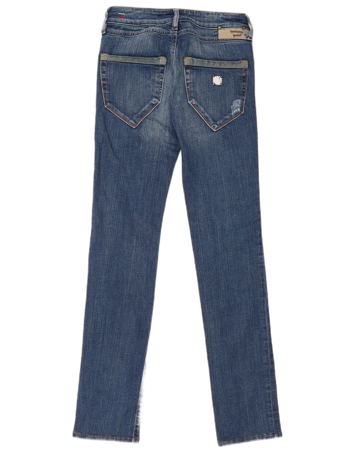 Diesel Womens Clush Slim Jeans W24 L32 Blue Cotton