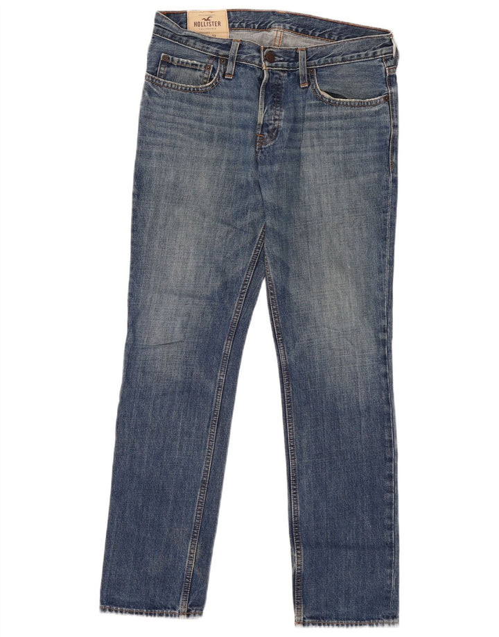 Hollister Mens Slim Jeans W32 L32 Blue Cotton