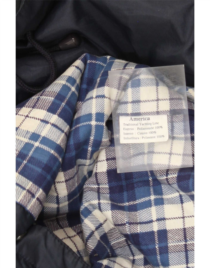 Giacca a vento da uomo America UK 42 XL Poliestere blu navy