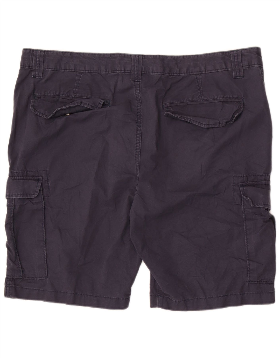 Marks & Spencer Mens Cargo Shorts W40 XL  Navy Blue Cotton
