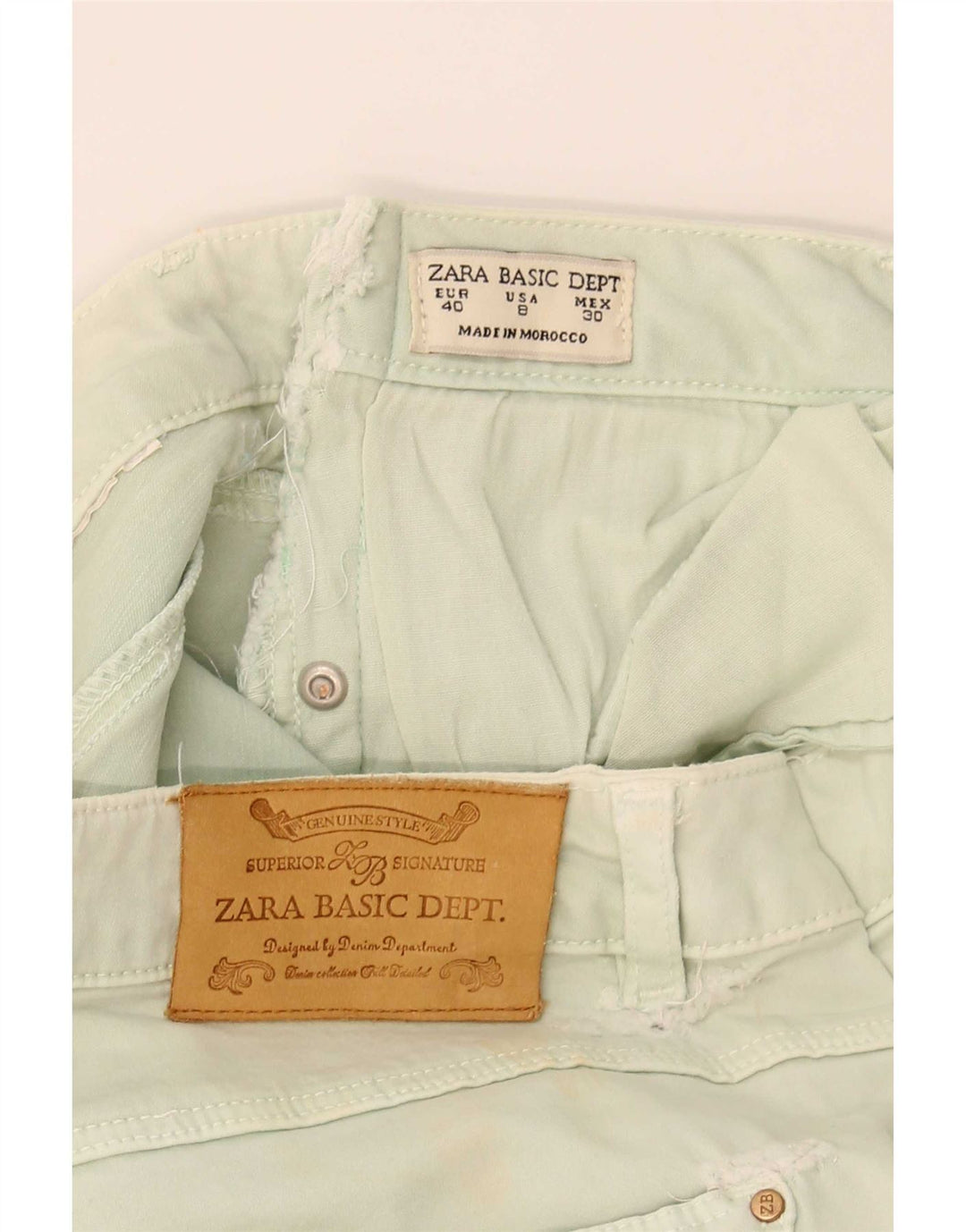 Zara Womens Skinny Jeans EU 40 Medium W30 L28 Green