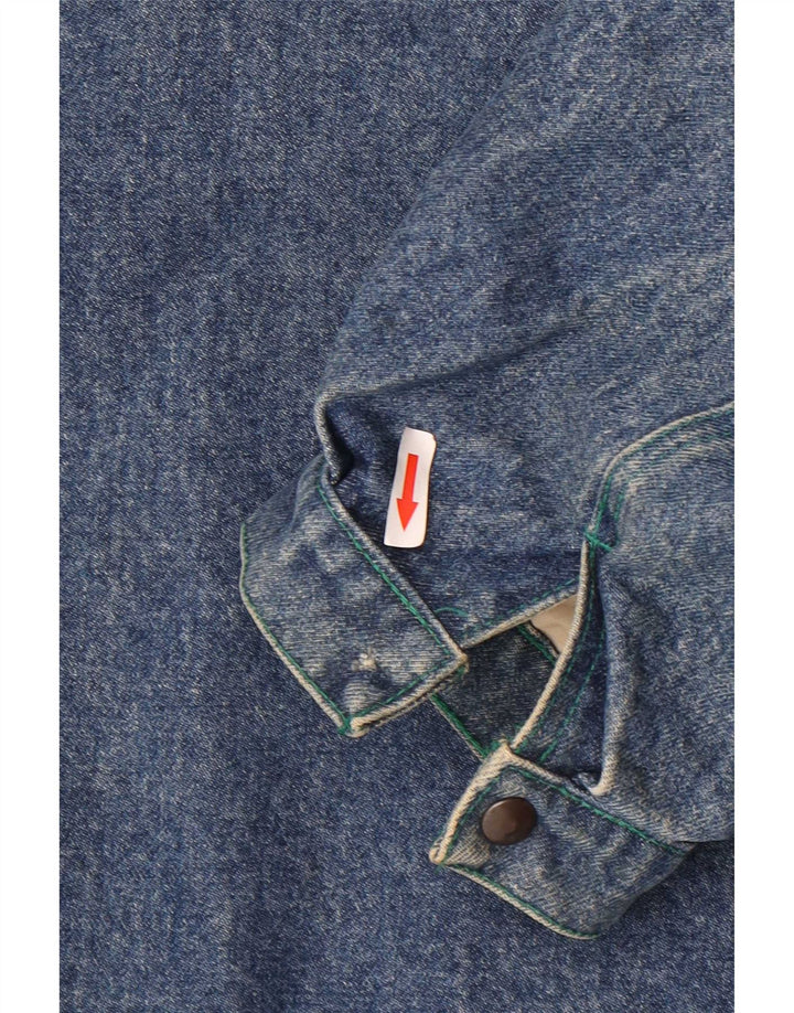 Vitamina Abrigo vaquero para hombre UK 40 Algodón azul grande