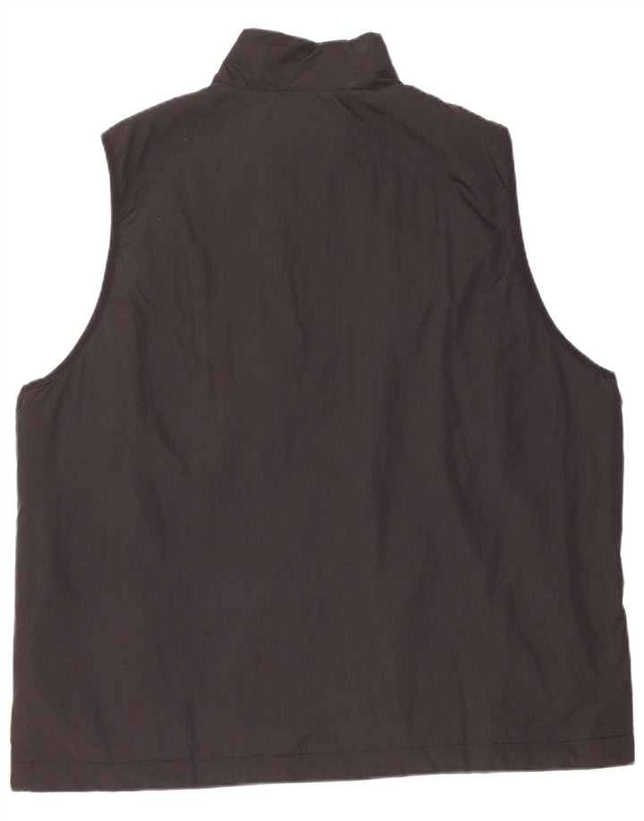 Adidas Mens Utility Gilet UK 40 Large Black Nylon