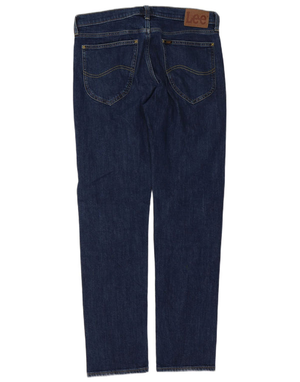 Lee Mens Daren Zip Fly Straight Jeans W32 L32 Μπλε βαμβακερό