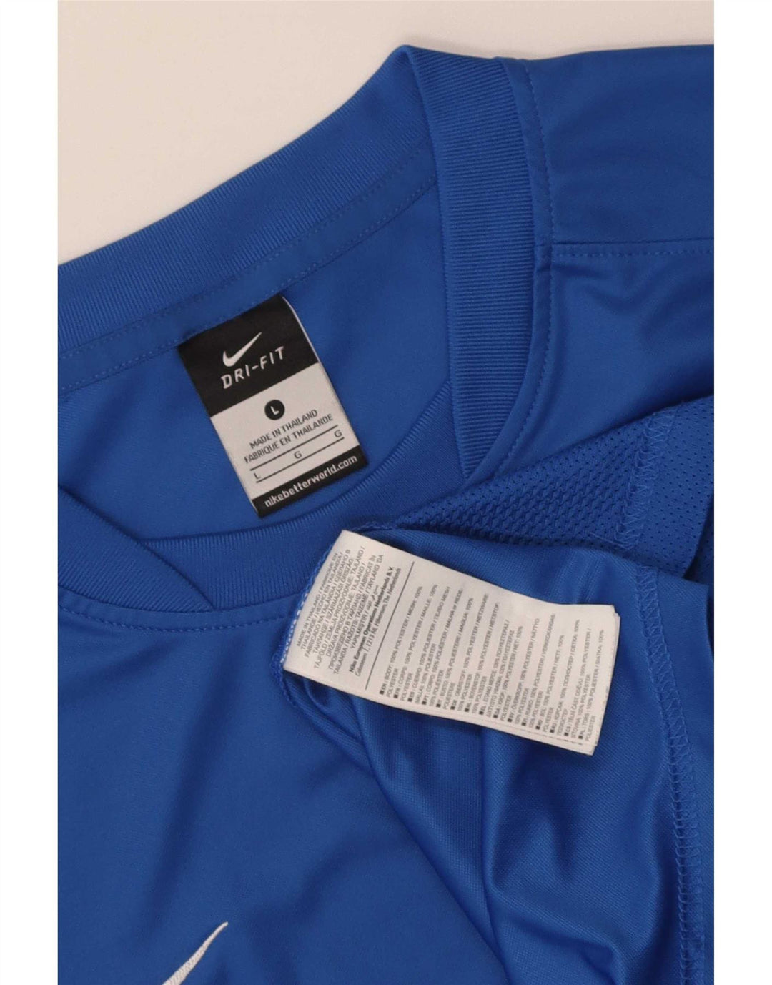 T-shirt Nike Dri Fit da uomo, grande, in poliestere blu