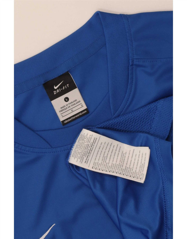 T-shirt Nike Dri Fit da uomo, grande, in poliestere blu