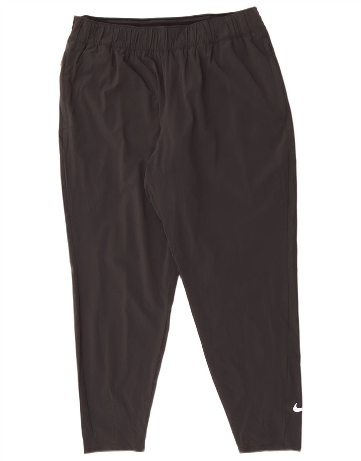 Nike Pantalon de survêtement court Dri Fit pour homme XL Noir Polyester
