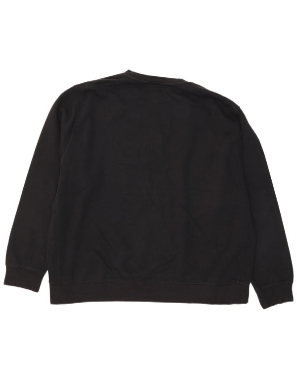 Nike Herren Sweatshirt Pullover 2XL Schwarz Baumwolle
