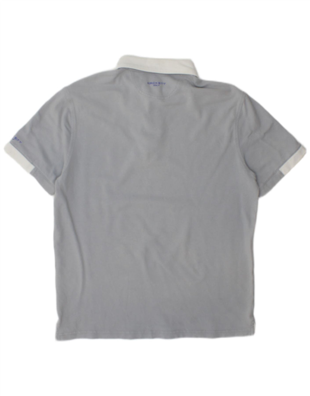 Polo da golf da uomo Hackett grande in cotone grigio