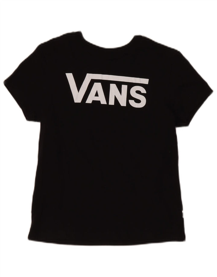 Vans Womens Graphic T-Shirt Top UK 2 2XS Black