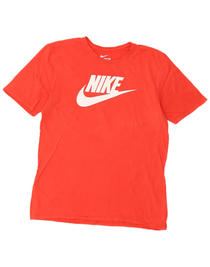 Nike Mens Athletic Cut Graphic T-Shirt Top Large Red Cotton