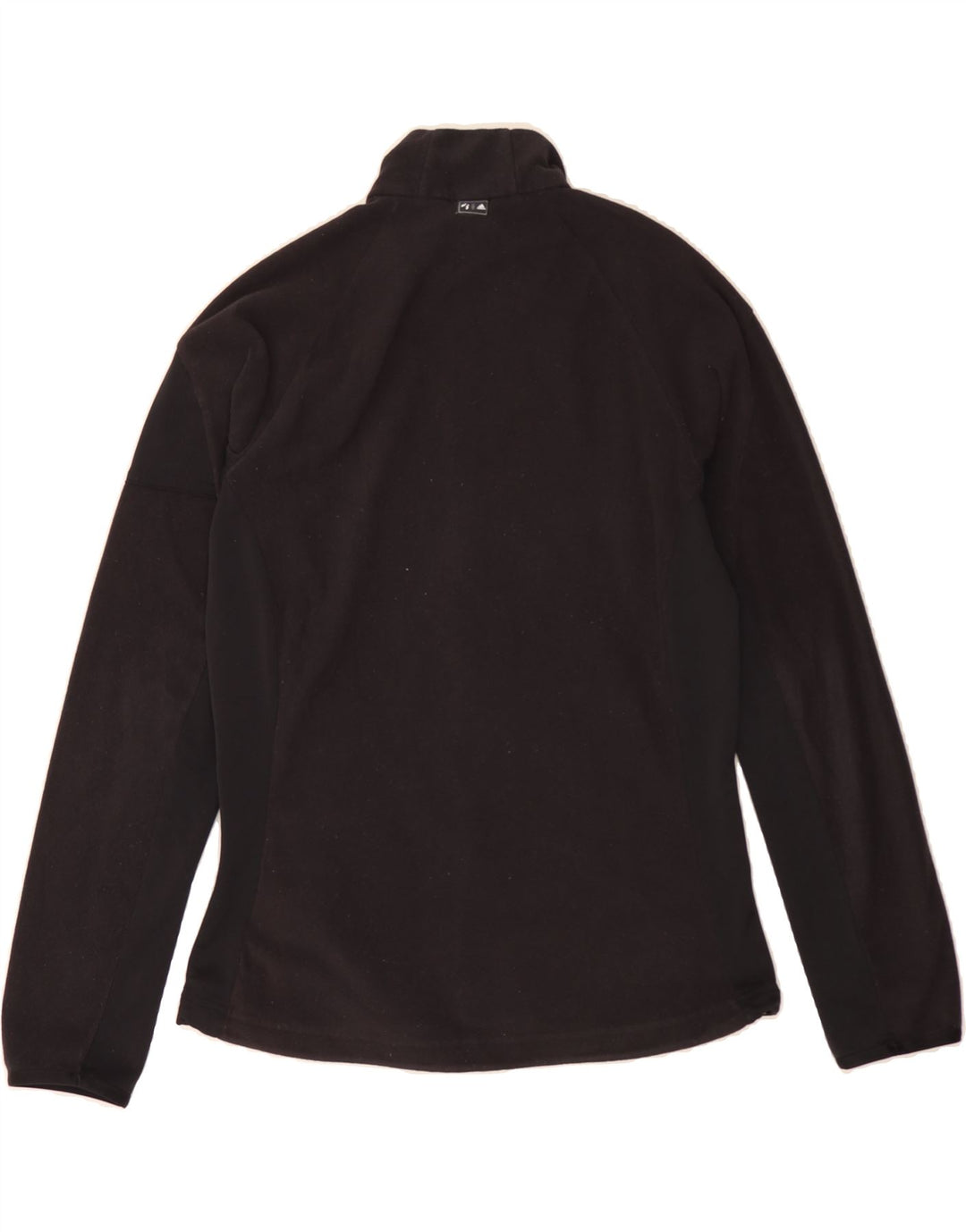 ADIDAS Womens Fleece Jacket UK 14 Medium Black Polyester Vintage Adidas and Second-Hand Adidas from Messina Hembry 
