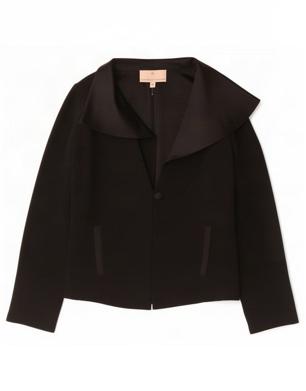 Fenn Wright Manson Veste blazer à 1 bouton pour femme UK 10 Petit Noir