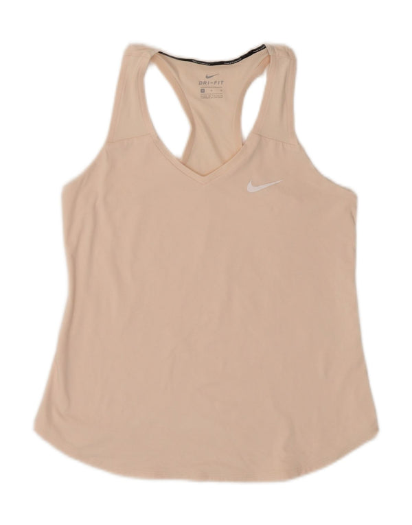 Nike Dame Dri Fit Vest Top UK 12 Medium Pink Polyester