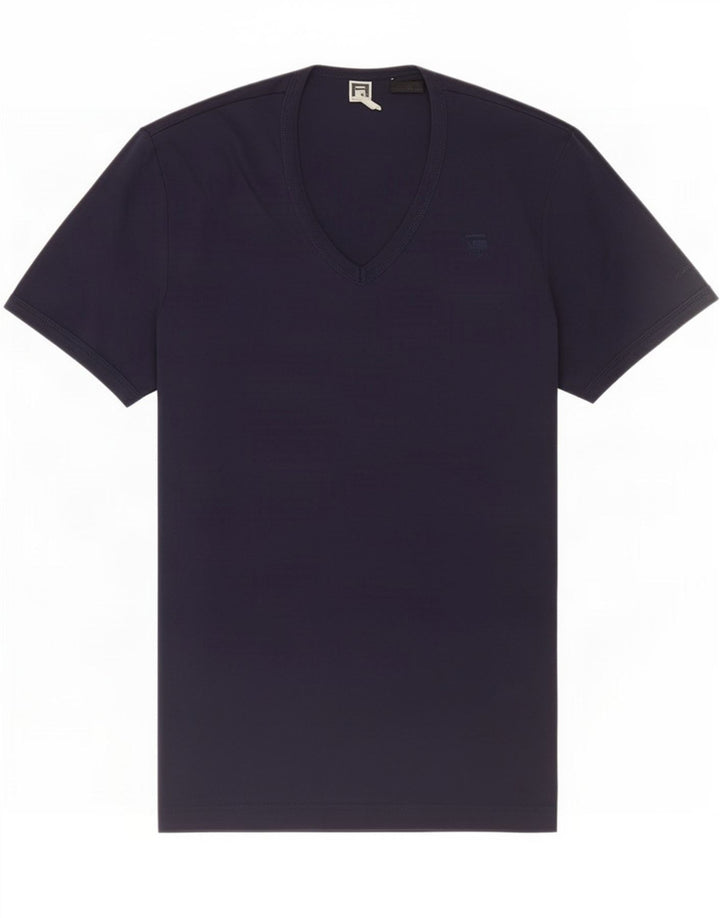 G-Star Mens T-Shirt Top Medium Navy Blue Cotton