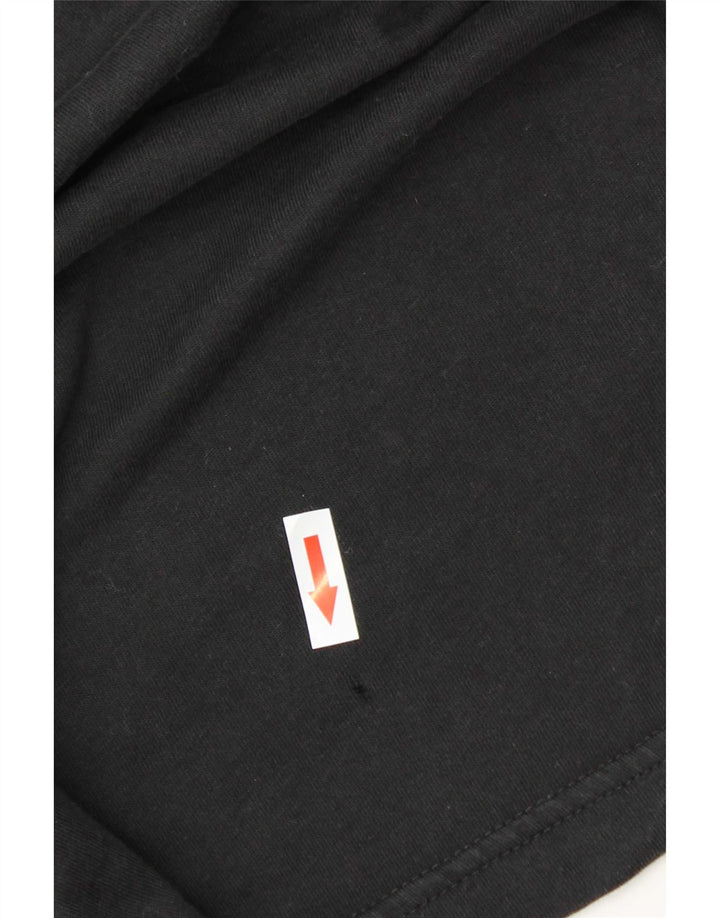 Adidas Mens T-Shirt Top Large Black Cotton