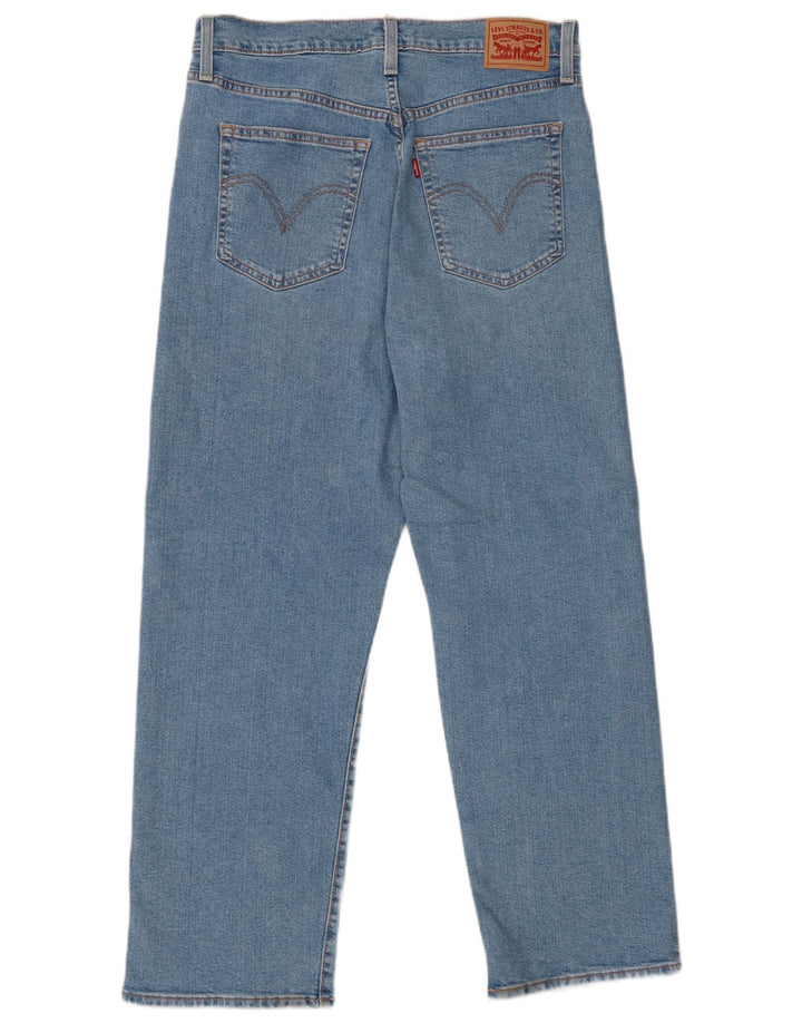 Levi's Womens Ribcage Straight Jeans W31 L29 Blue Cotton