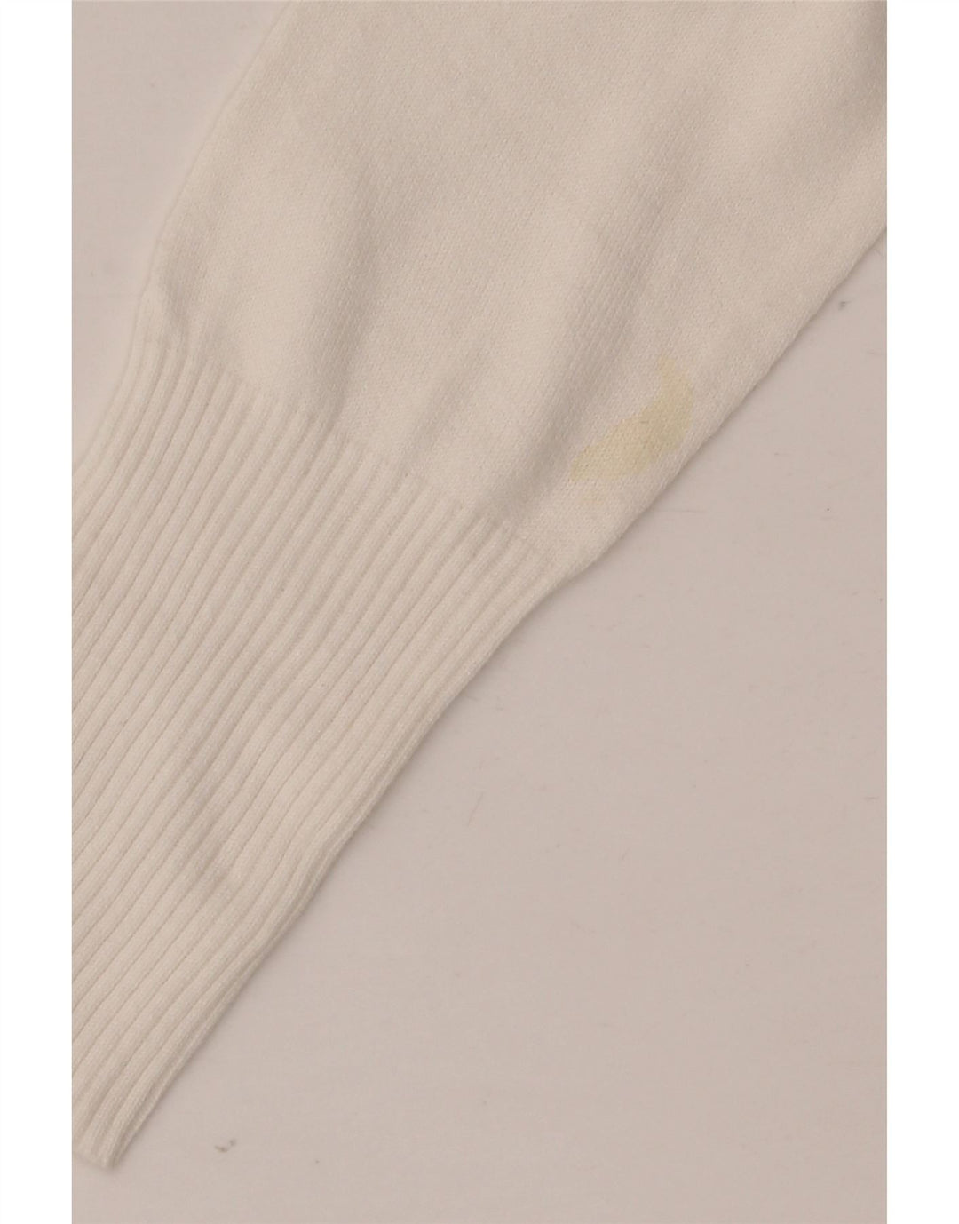 Zara Womens Longline Cardigan Sweater UK 12 Medium White Bomuld