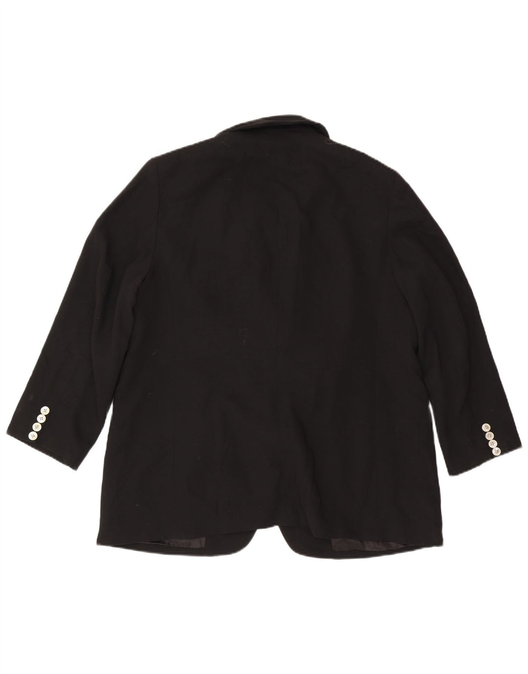 Ralph Lauren Damen-Blazerjacke mit 2 Knöpfen, US 14 XL, schwarze Wolle