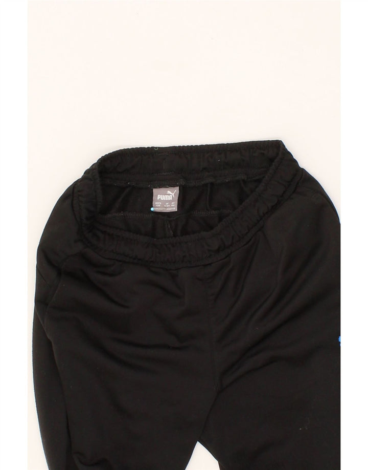PUMA Boys Tracksuit Trousers 9-10 Years Medium Black Polyester Vintage Puma and Second-Hand Puma from Messina Hembry 