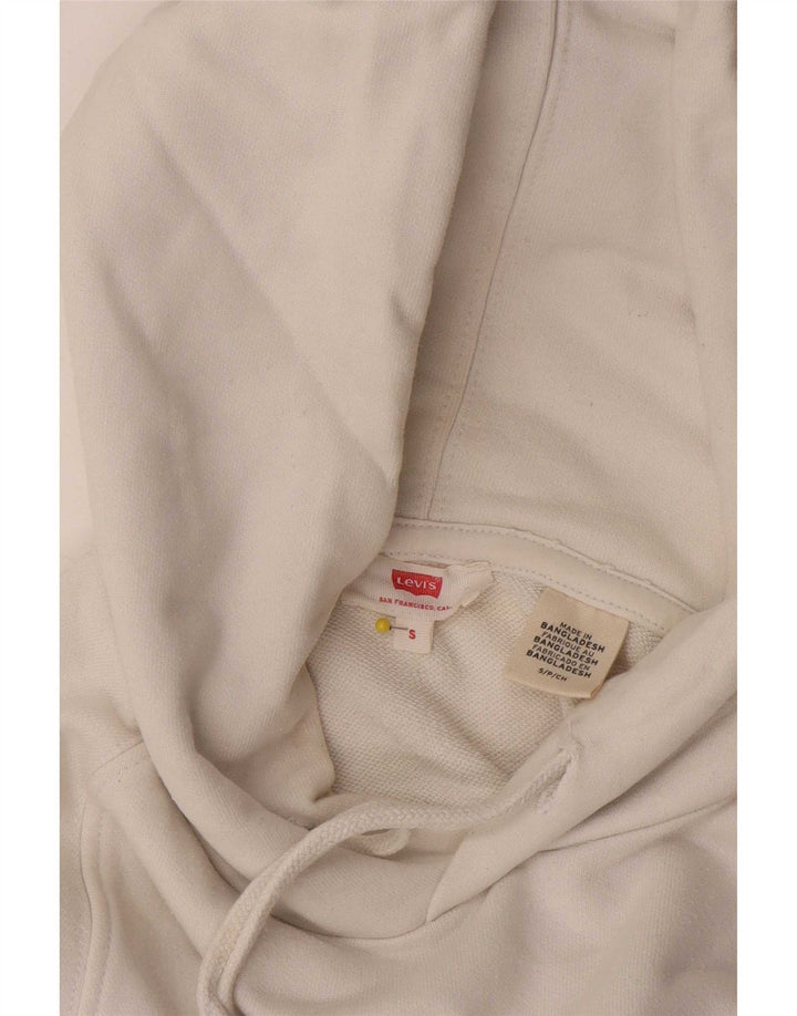 Męski sweter z kapturem z grafiką Levi's, mały, biały