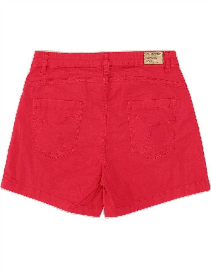 DACK'S Womens Regular Fit Casual Shorts IT 44 Medium W28 Pink Cotton Vintage Dack's and Second-Hand Dack's from Messina Hembry 