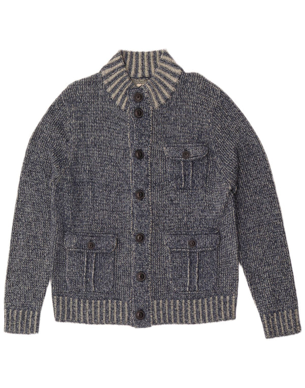 Watsons herre cardigan sweater EU 52/54 Large Blue Flecked Polyacrylic