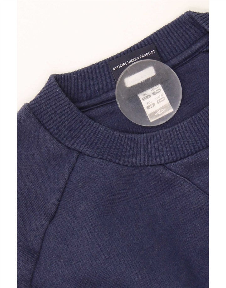 Φούτερ Umbro Boys Jumper 12-13 Years XL Navy Blue Polyester