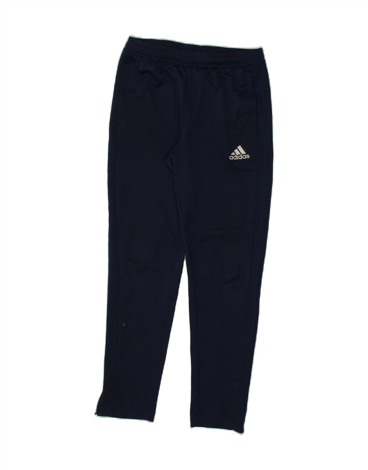 ADIDAS Boys Climacool Tracksuit Trousers 13-14 Years  Navy Blue Polyester Vintage Adidas and Second-Hand Adidas from Messina Hembry 