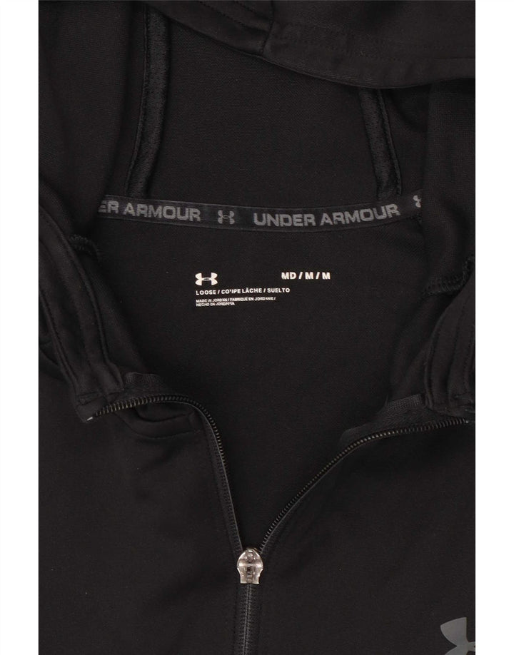 Under Armour Mens Zip Hoodie Sweater Medium Black