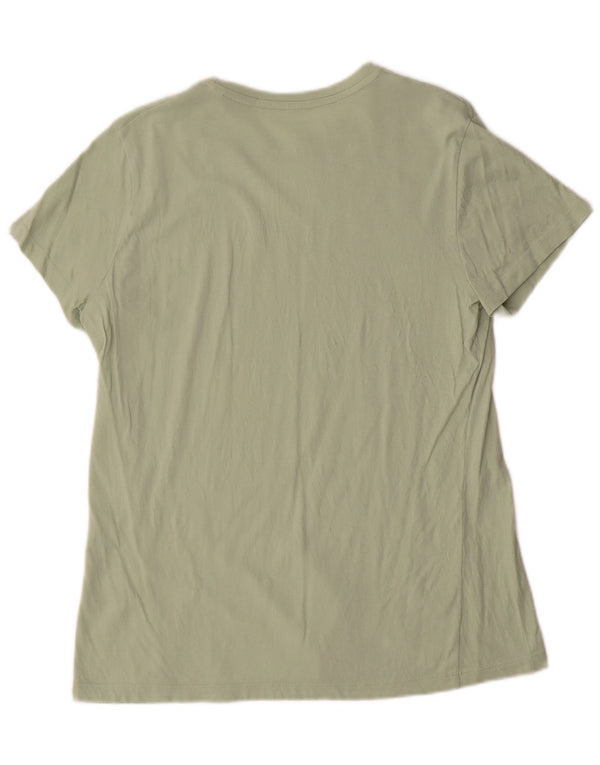 Reebok Damen Graphic T-Shirt Top UK 16/18 Large Grün