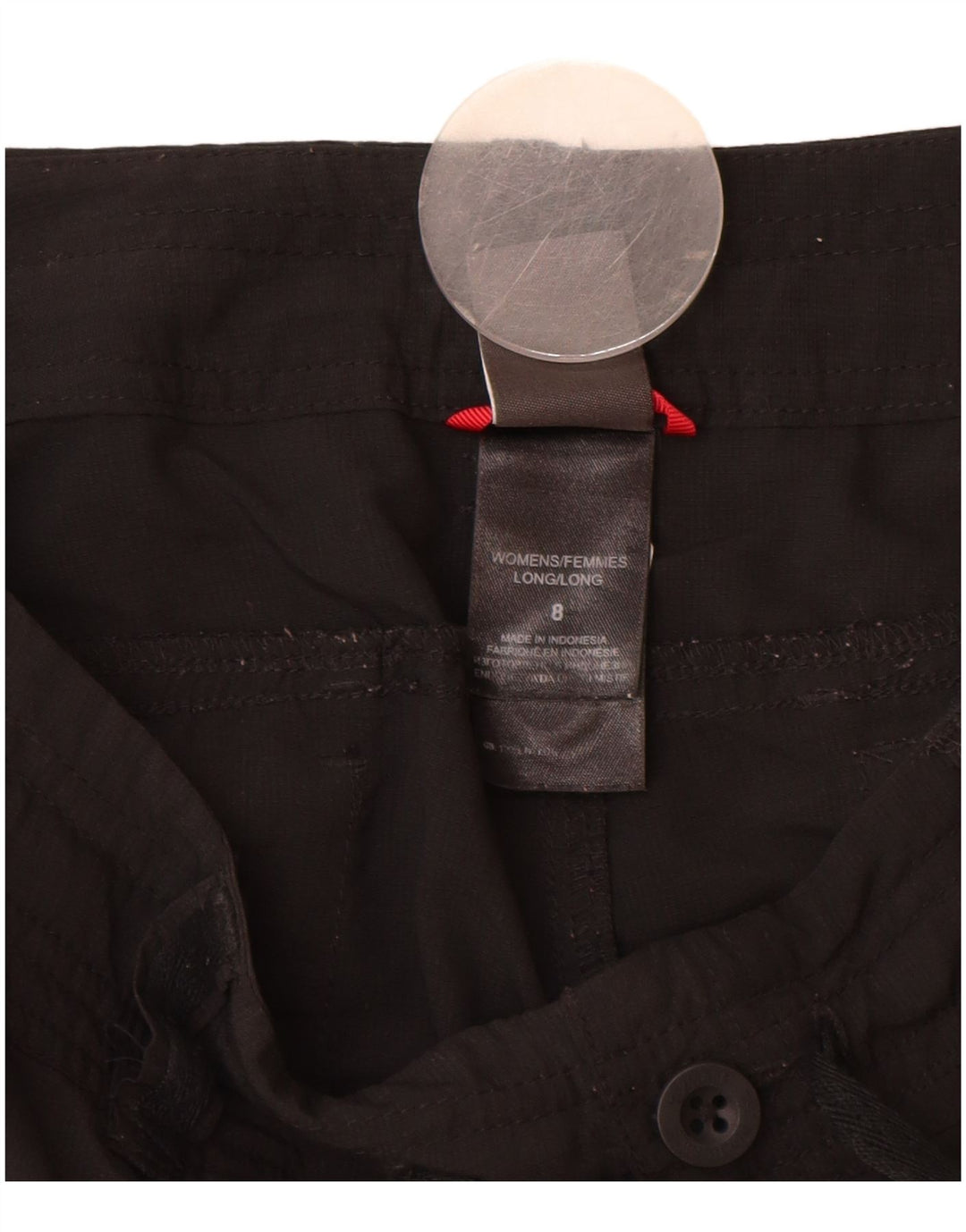 The North Face Womens Casual Shorts US 8 Medium W32  Black Nylon