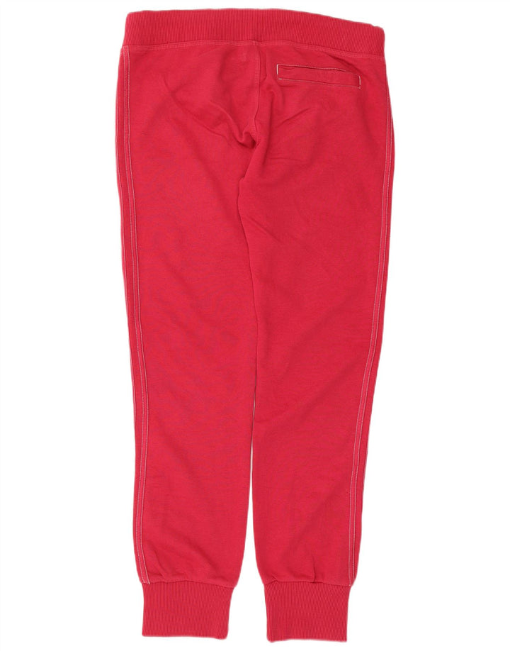 Adidas Womens Tracksuit Trousers Joggers IT 44 Medium Red Cotton
