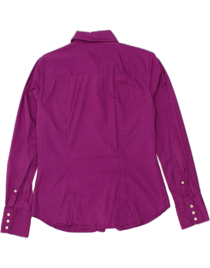 J. CREW Womens Shirt UK 14 Medium Purple Cotton Vintage J. Crew and Second-Hand J. Crew from Messina Hembry 