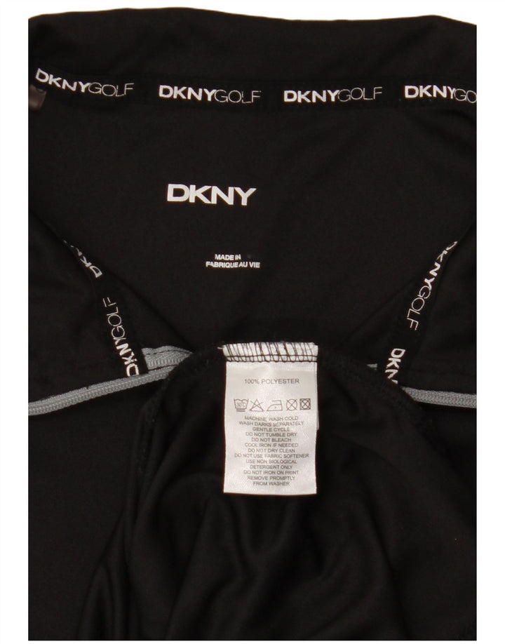 Мужской пуловер с воротником на молнии DKNY, большой черный полиэстер