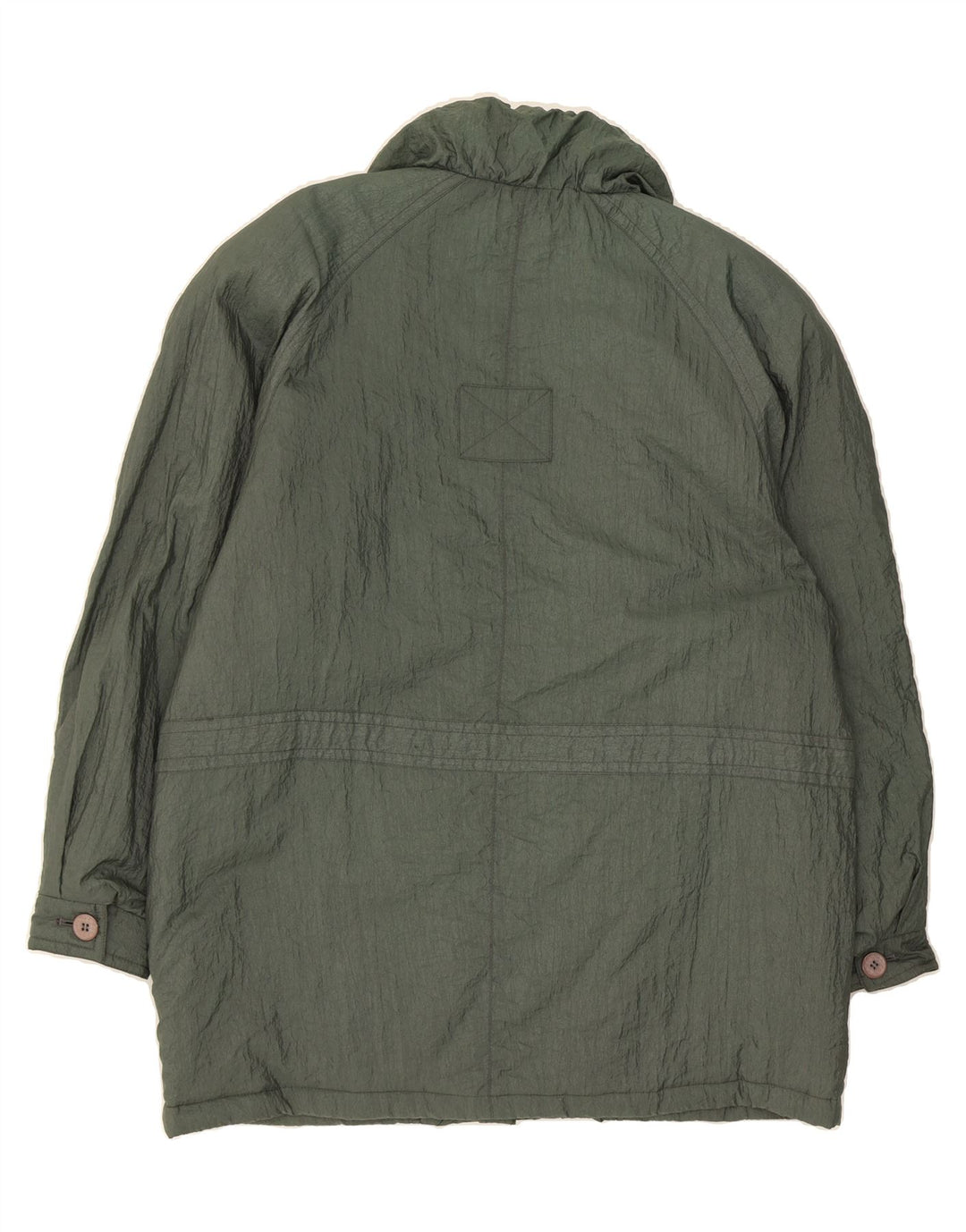 VINTAGE Womens Oversized Windbreaker Jacket UK 16 Large Green Polyamide Vintage Vintage and Second-Hand Vintage from Messina Hembry 