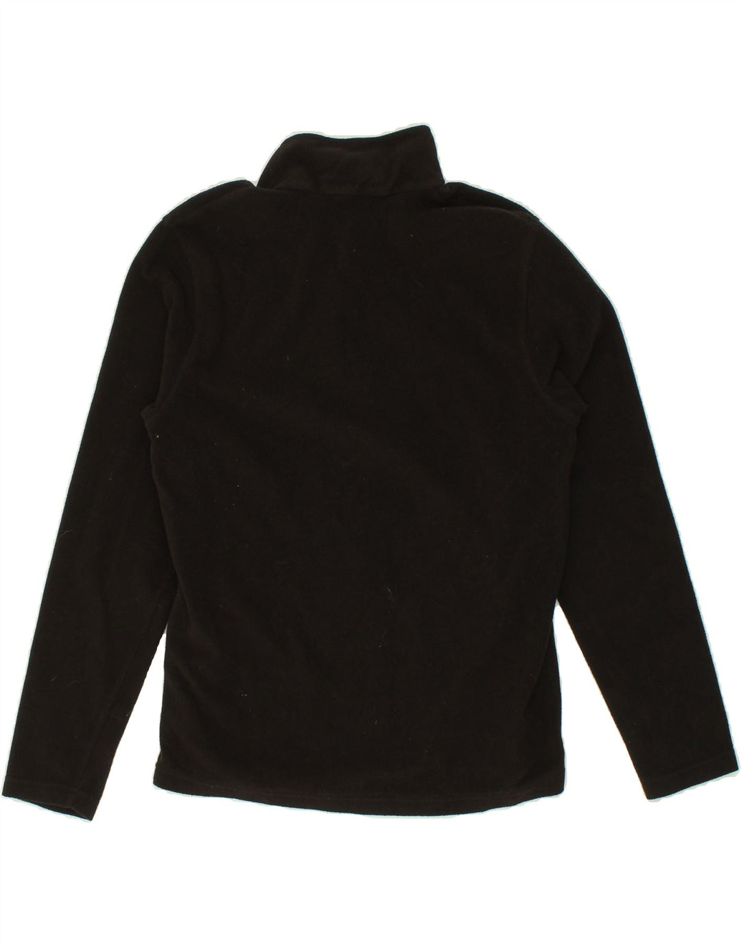 REGATTA Womens Zip Neck Fleece Jumper UK 16 Large Black Polyester Vintage Regatta and Second-Hand Regatta from Messina Hembry 