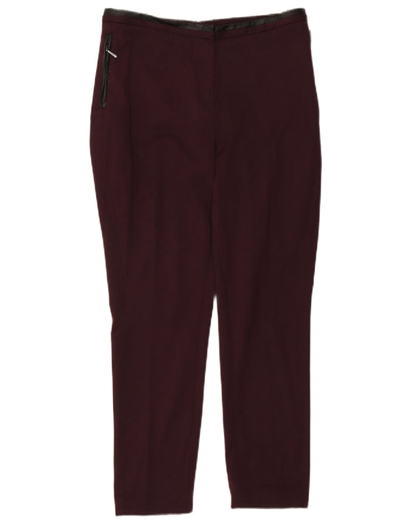 Marks & Spencer Pantalones cortos para mujer UK 12 Medium W30 L26 Borgoña