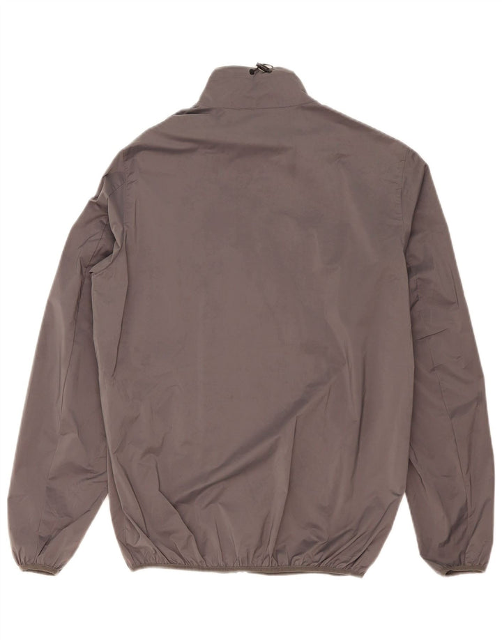 Zara Mens Tracksuit Top Jacket Small Grey Polyester