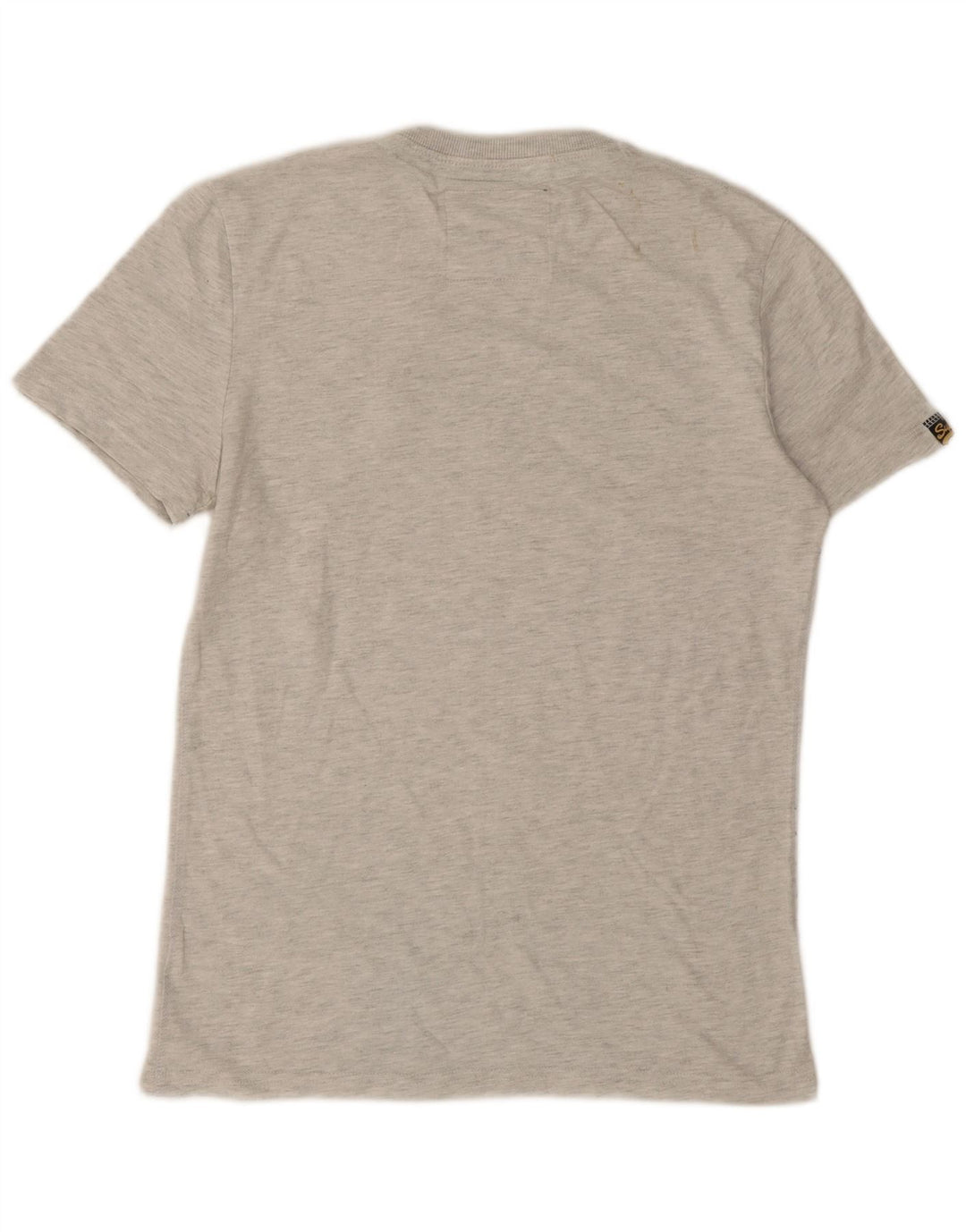 Superdry Mens Graphic T-Shirt Top Medium Grey Cotton