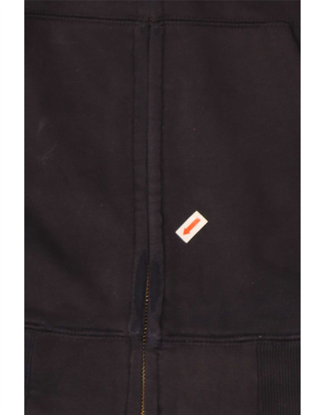 Carhartt Mens Zip Hoodie Sweater Medium Navy Blue Cotton