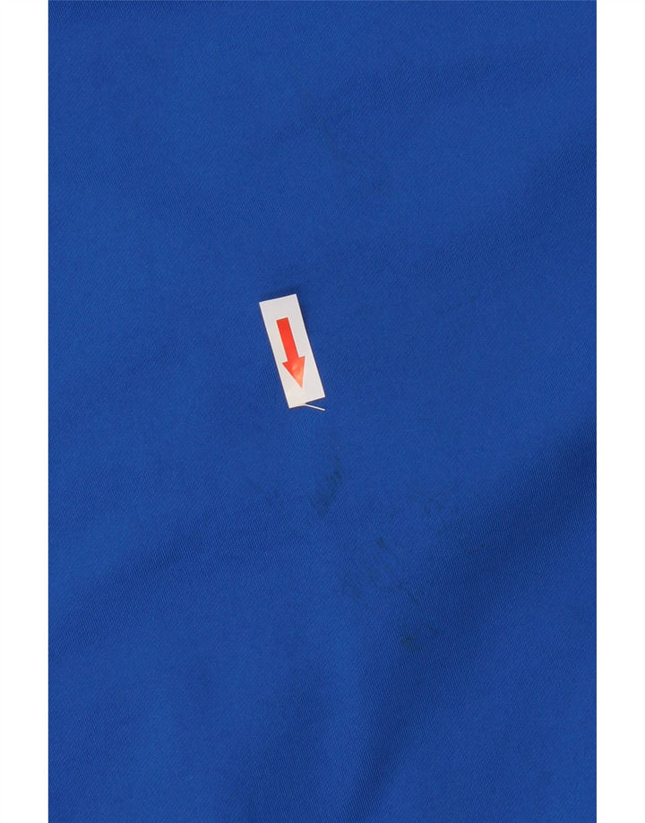Puma Mens Zip Neck Pullover Tracksuit Top Small Blue Colourblock Polyester