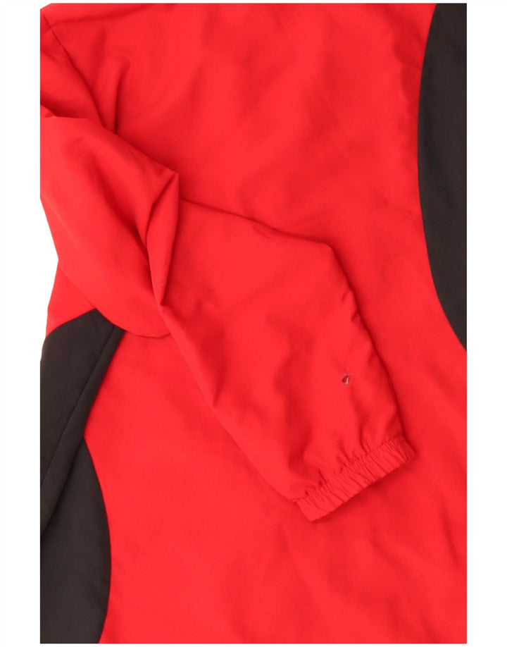 ADIDAS Træningsdragt til mænd, topjakke UK 36/38 Small Red Colourblock Polyester